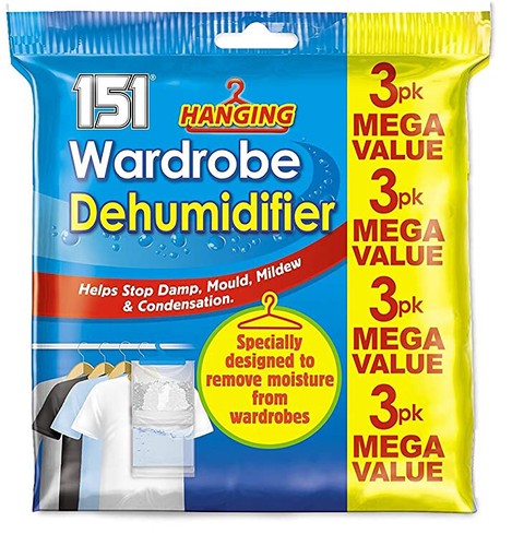 Hanging wardrobe dehumidifier - hanging,