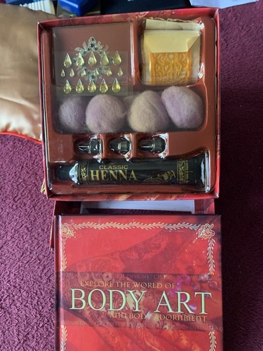 Body art adornment kit with - &,