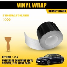 5cm x 10m Gloss Black