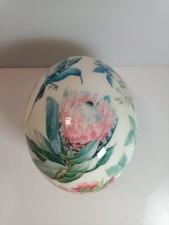 Hand Painted Ostrich Egg