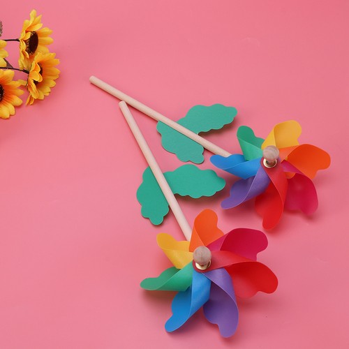 Wooden windmill pinwheel - wooden, toy