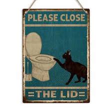 Black Cat Please Close The Lid