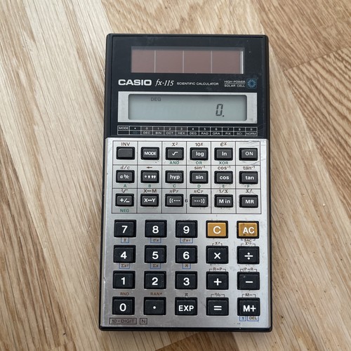 Vintage casio 115n solar - casio, fx-115n