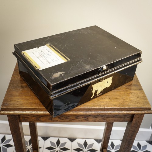 Deed box black - black, with