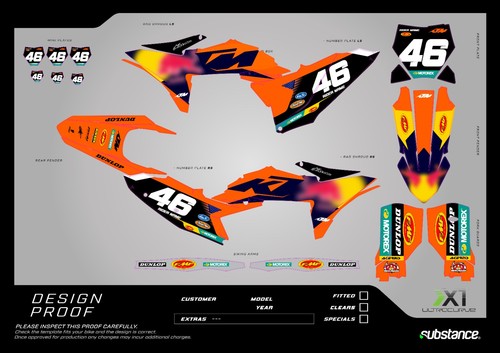 Ktm graphics kit - graphics, motocross