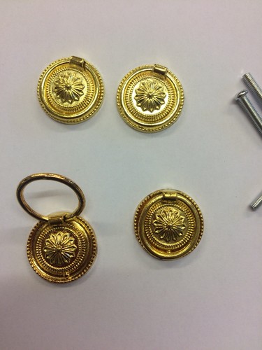 Drawer handles brass plate - 4,