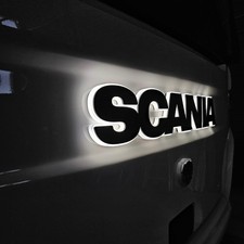 Scania Grille Badge White Led