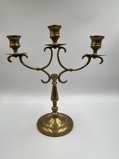 Vintage Stunning Brass 3 Arm Candelabra Candle Holder Decorative Candlestick