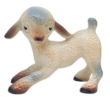 Vintage Weatherby Zookie Lamb Figurine 1950s Hanley England Ceramic Collectable