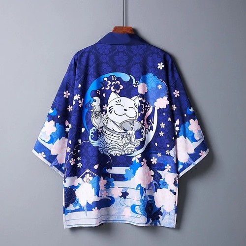 Men cat print - men’s, kimono