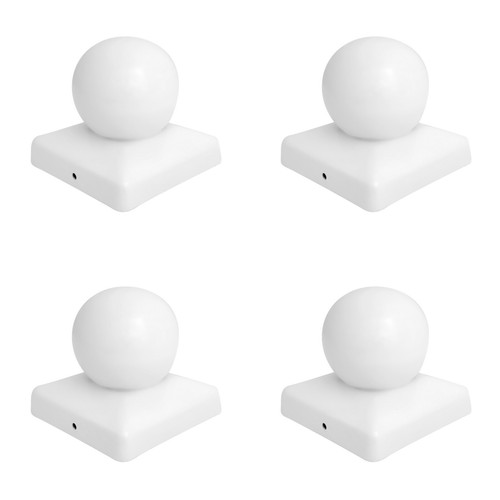 Square metal steel - square, white