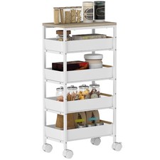 HOMCOM Kitchen Storage Trolley