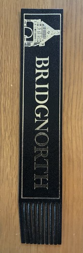 Leather bookmark - leather, (bridgenorth)