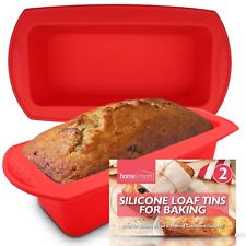 2 2lb Silicone Loaf Tin Non Stick Bread Baking Cake Mould Pan Oven Bakeware Mold
