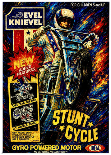 Evel knievel stunt cycle - evel, *