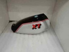 Yamaha Xt 250 3Y3 4Y1 Black & Silver Painted Alloy Petrol Fuel Tank 1980-1990