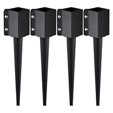 VEVOR Fence Post Anchor Ground Spike 4 Pack 24 x 4 x 4 In Metal Fence Stakes