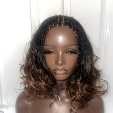 Short French Curly braided Bob