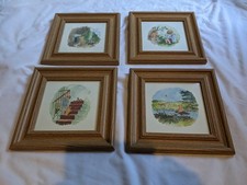 Winnie The Pooh Vintage Watercolour Prints X4 Children's Bedroom Nursery 