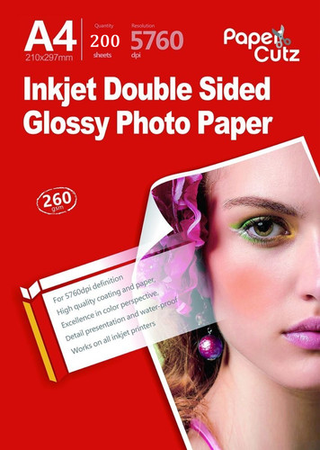 Double sides gloss inkjet - double,
