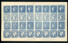 83051 MAURITIUS 1848-59 sheet