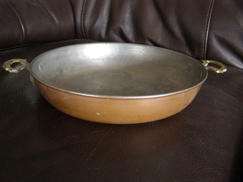 French style copper - pan, tin