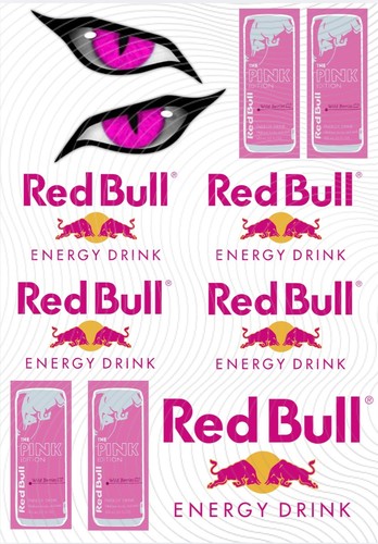 Redbull sheet stickers - sheet,