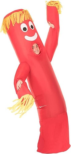 Red wavy arm guy - red,