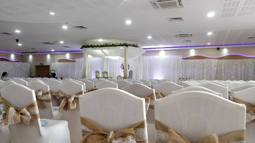 100 hessian and lace chair - 1-100,