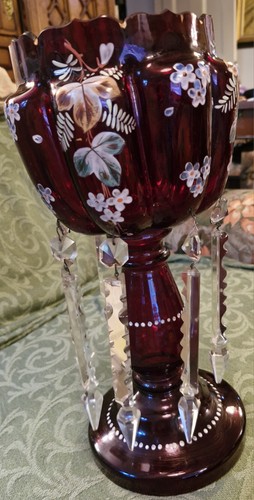 1800s antique bohemian ruby - 1800s,