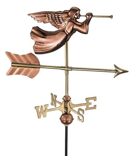 Angel copper weathervane - copper,