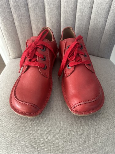 Clark red leather ladies - clark’s,
