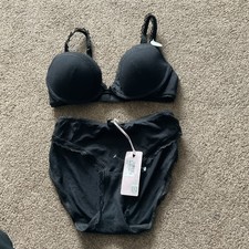 BNWT M&S  Per Una Black Bra