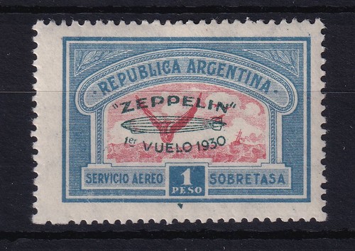 Argentina 1930 zeppelin - zeppelin, mi