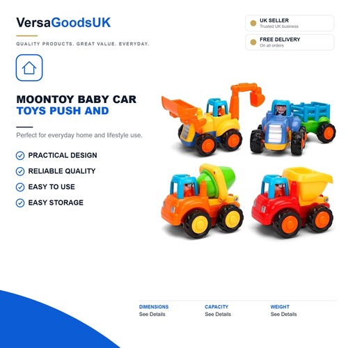 Baby car toys push friction - baby,