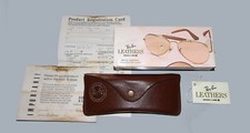 RAY BAN BAUSCH&LOMB MODELLO LEATHERS CUSTODIA ANNI'70 VINTAGE HARDCASE BOX ONLY