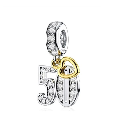 S925 sterling silver - silver, 50th