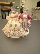 Vintage Porcelain Lace Couple