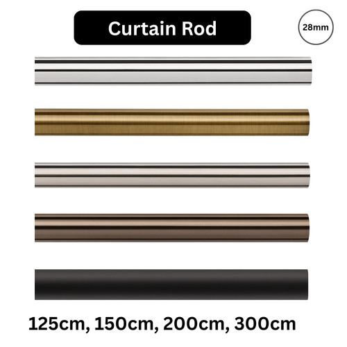 28mm metal curtain pole - 28mm,