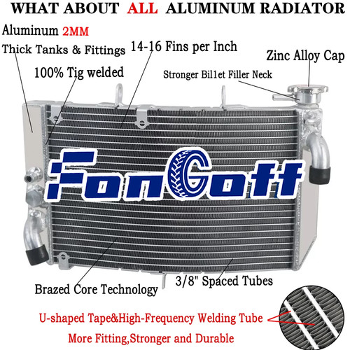 Aluminium radiator fit - aluminium,
