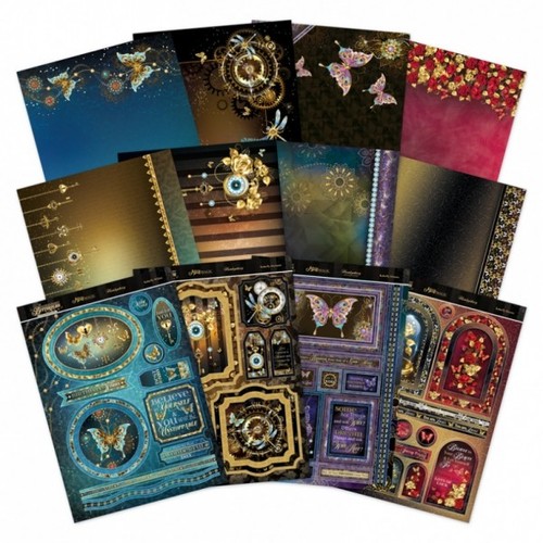 Hunkydory midnight butterflies - midnight,