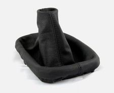 MANUAL BLACK GEAR STICK GAITER LEATHER for VW PASSAT B6 B7 2005-2014