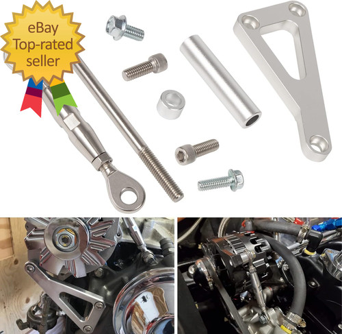 Billet alternator bracket - billet,