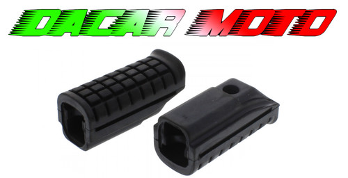 Pair front footrest rubbers - of,