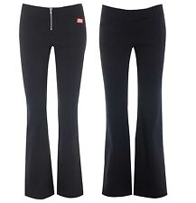 NEW MISS SASSY BLACK BOOTCUT/LEG SEXY SCHOOL STRETCH HIPSTERS TROUSERS SIZE 6-14