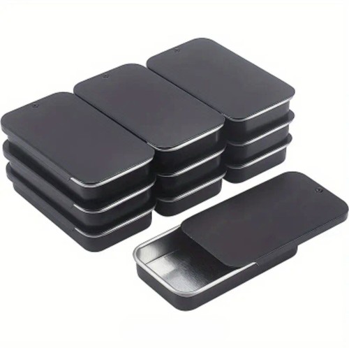 Black mini small metal storage - mini,