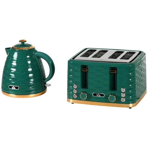 Homcom kettle and toaster set - kettle,