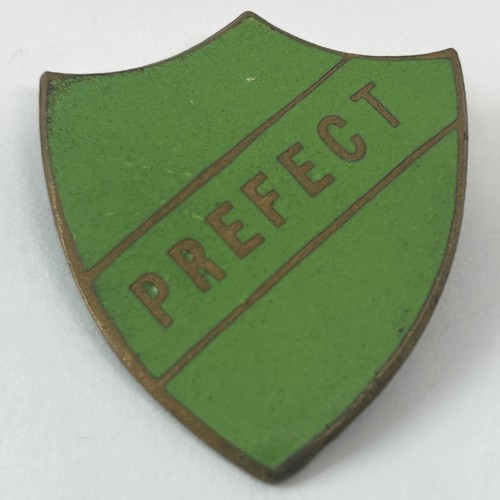 School prefect green shield - school,