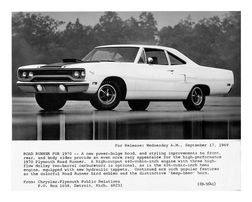 1970 plymouth road - plymouth, runner