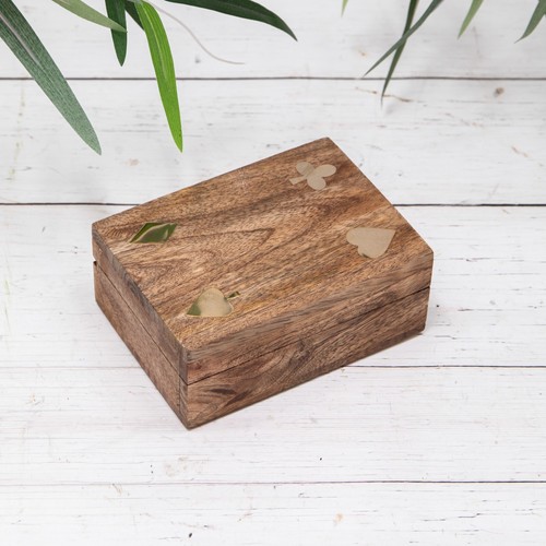 Wooden playing card - card, case